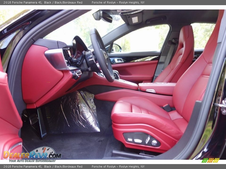 2018 Porsche Panamera 4S Black / Black/Bordeaux Red Photo #12