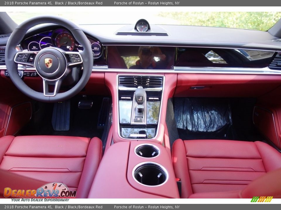 2018 Porsche Panamera 4S Black / Black/Bordeaux Red Photo #14