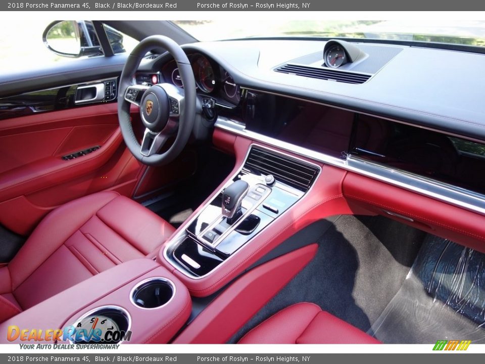 2018 Porsche Panamera 4S Black / Black/Bordeaux Red Photo #16