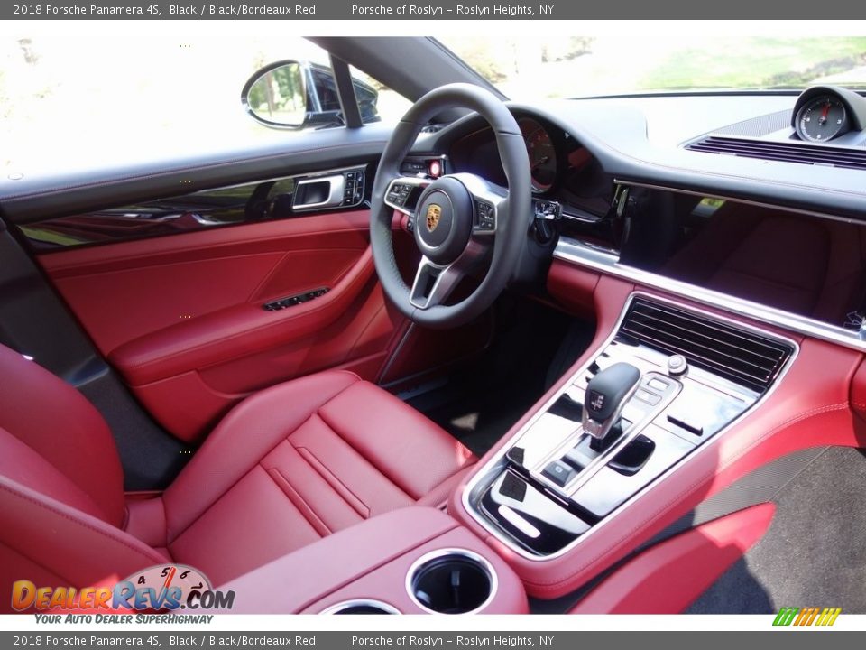 2018 Porsche Panamera 4S Black / Black/Bordeaux Red Photo #17