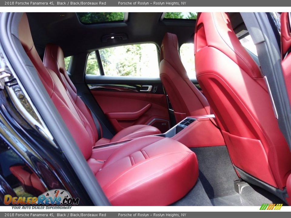 2018 Porsche Panamera 4S Black / Black/Bordeaux Red Photo #19