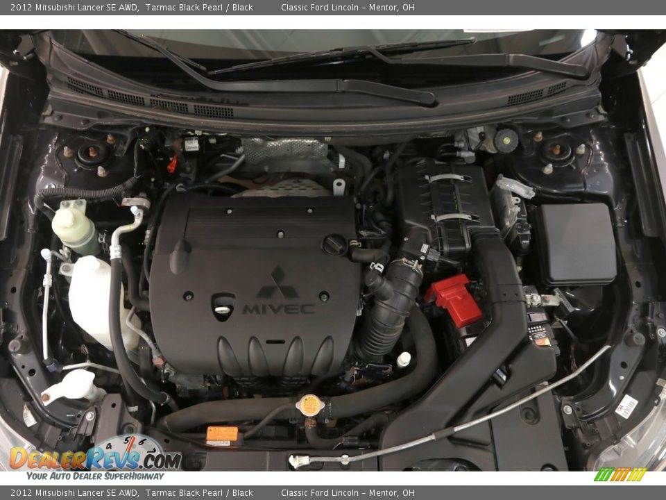 2012 Mitsubishi Lancer SE AWD Tarmac Black Pearl / Black Photo #14