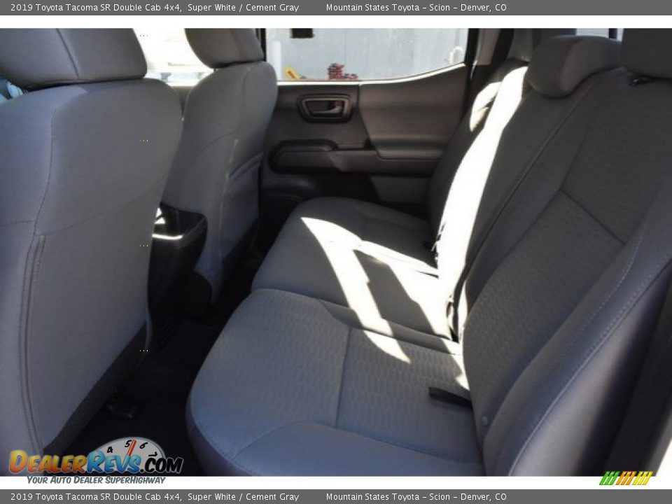2019 Toyota Tacoma SR Double Cab 4x4 Super White / Cement Gray Photo #15
