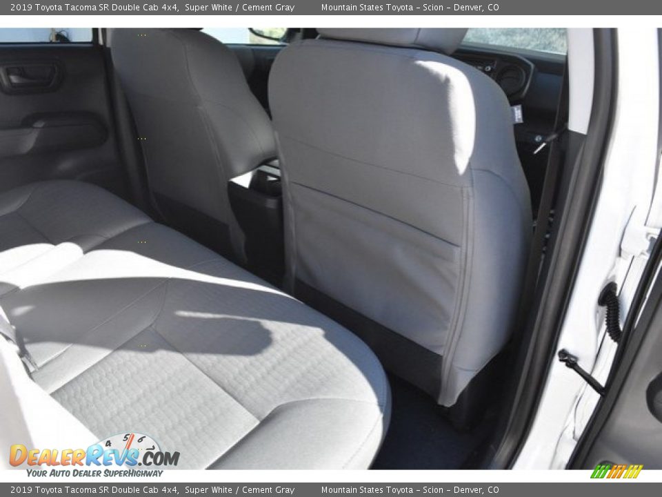 2019 Toyota Tacoma SR Double Cab 4x4 Super White / Cement Gray Photo #17