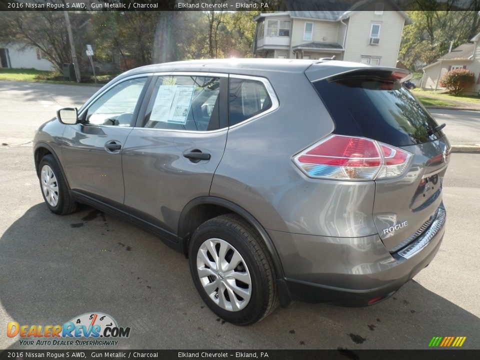 2016 Nissan Rogue S AWD Gun Metallic / Charcoal Photo #6