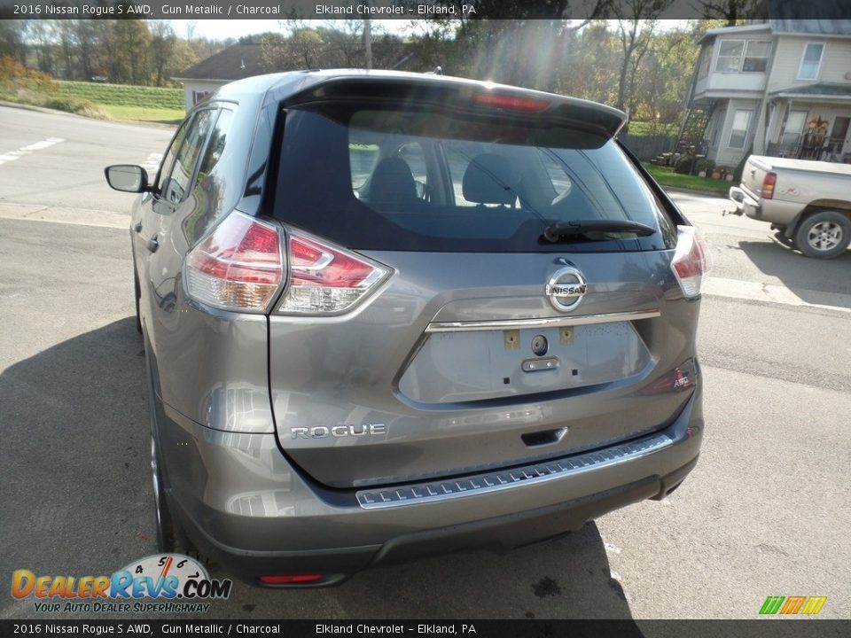 2016 Nissan Rogue S AWD Gun Metallic / Charcoal Photo #7