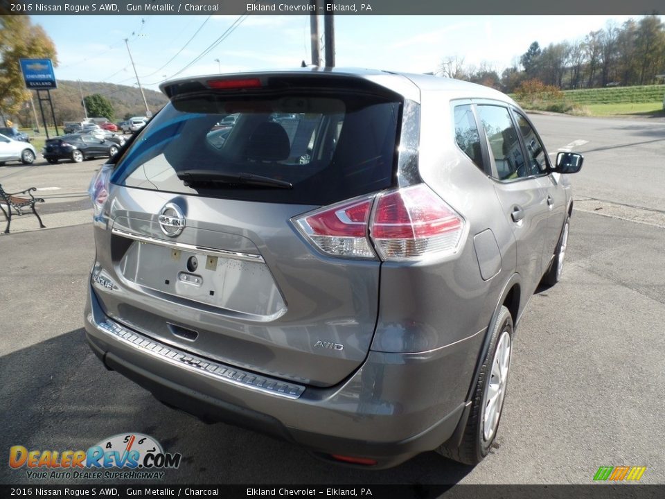 2016 Nissan Rogue S AWD Gun Metallic / Charcoal Photo #8