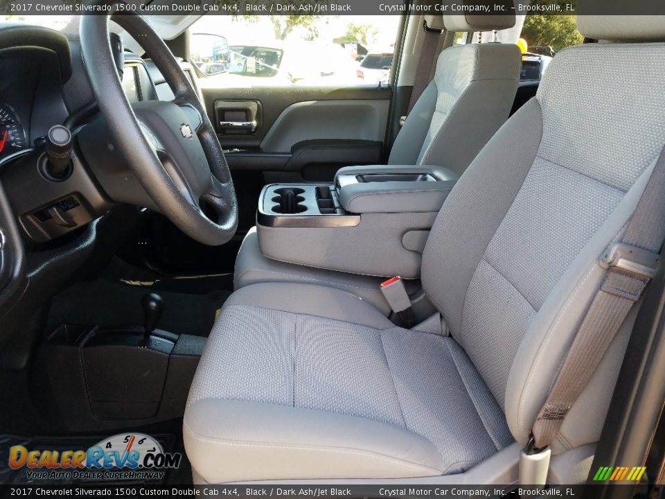 2017 Chevrolet Silverado 1500 Custom Double Cab 4x4 Black / Dark Ash/Jet Black Photo #9