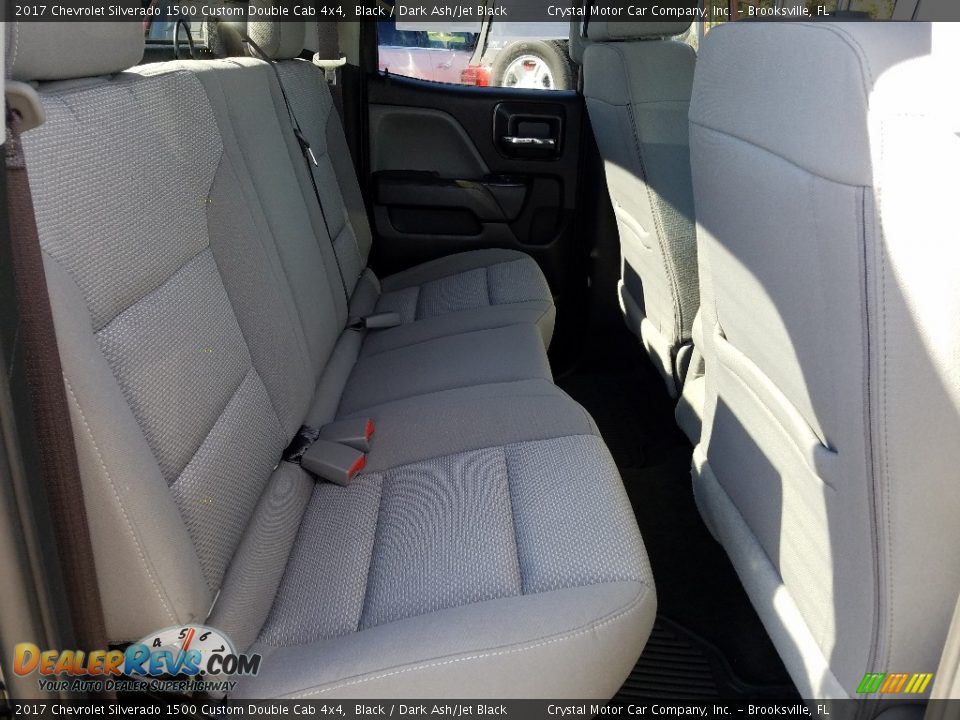 2017 Chevrolet Silverado 1500 Custom Double Cab 4x4 Black / Dark Ash/Jet Black Photo #11