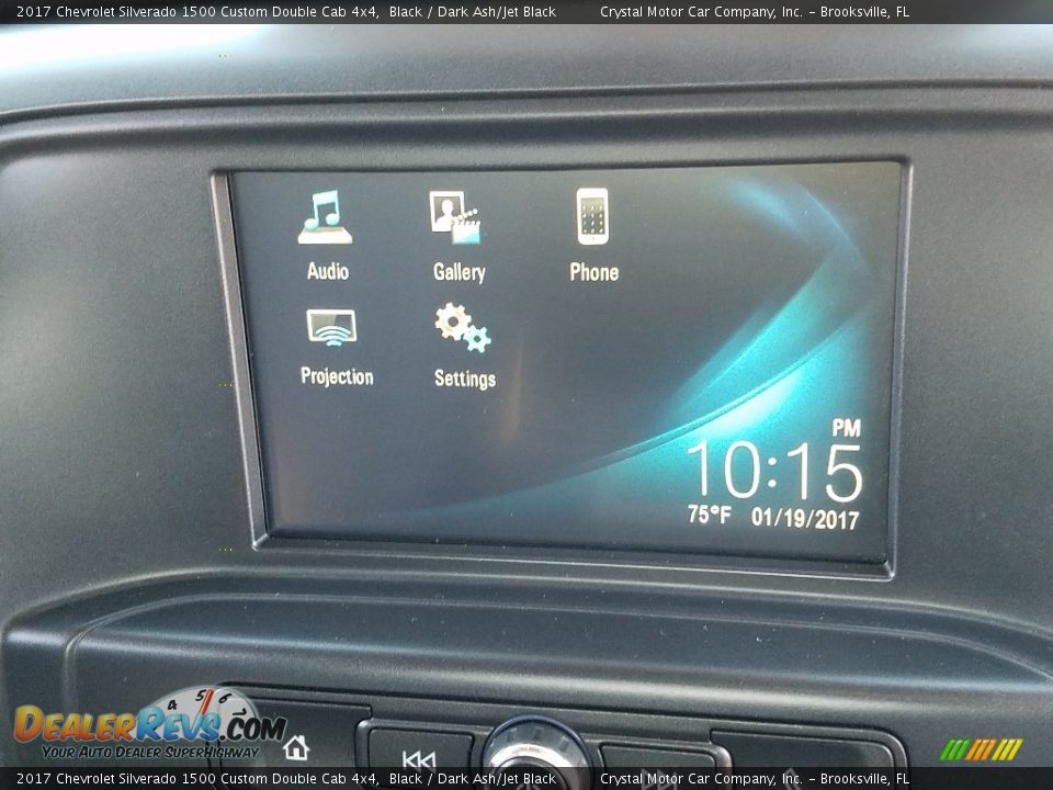 2017 Chevrolet Silverado 1500 Custom Double Cab 4x4 Black / Dark Ash/Jet Black Photo #15