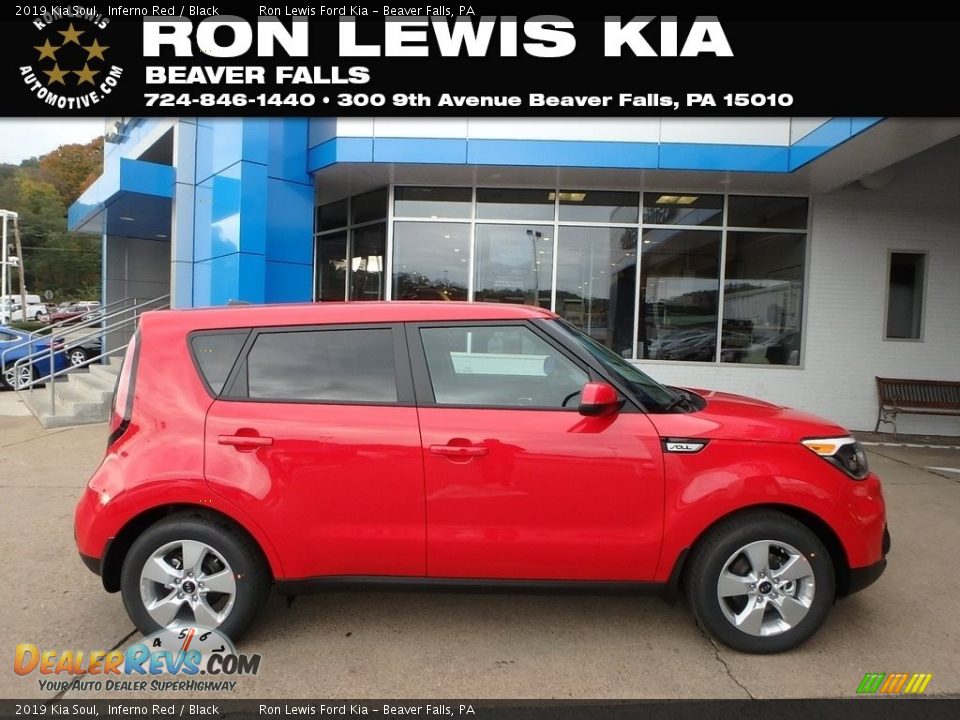 2019 Kia Soul Inferno Red / Black Photo #1