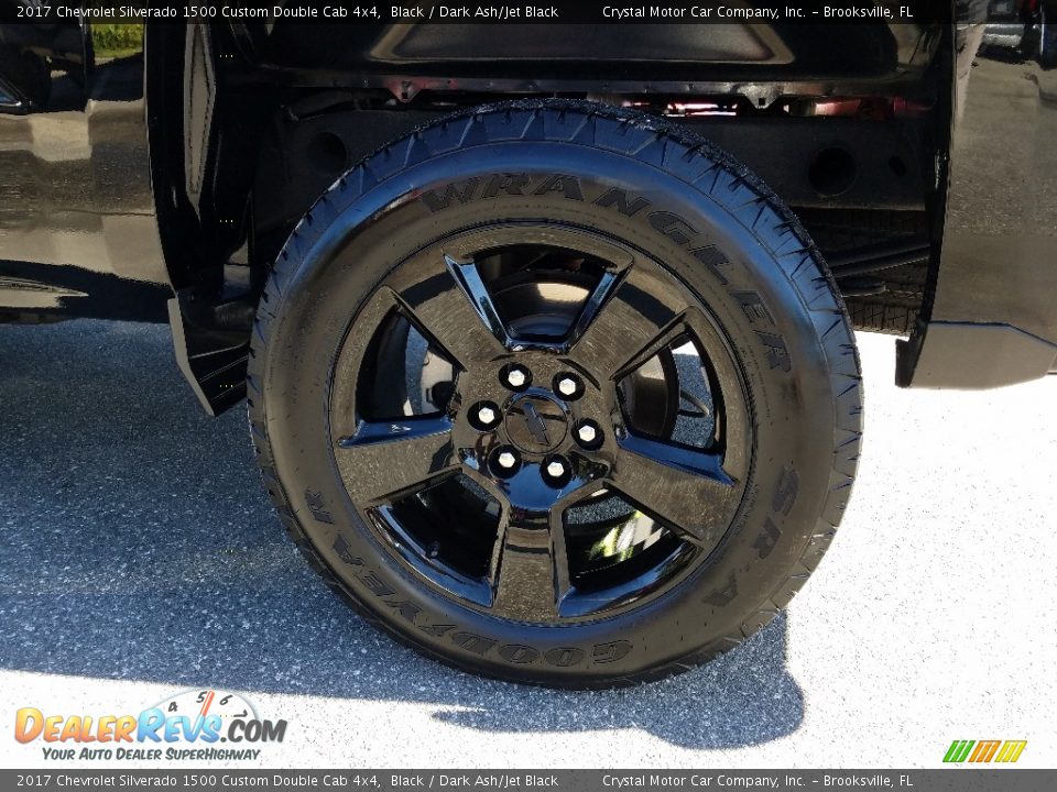 2017 Chevrolet Silverado 1500 Custom Double Cab 4x4 Black / Dark Ash/Jet Black Photo #20