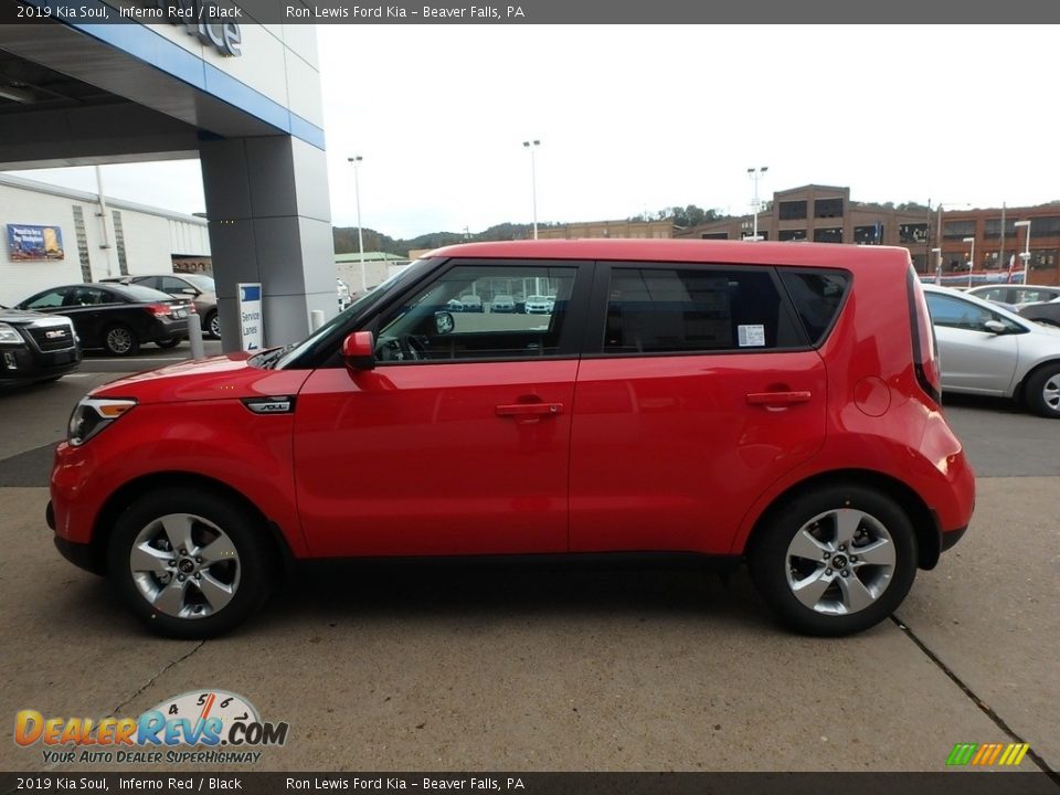2019 Kia Soul Inferno Red / Black Photo #6