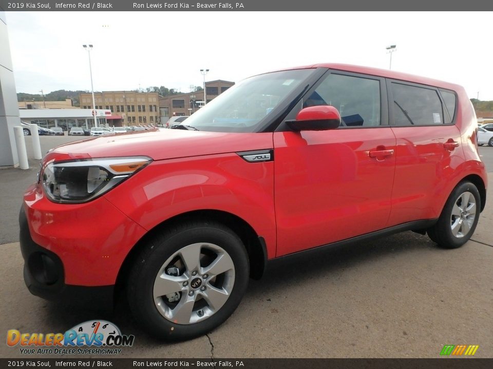 2019 Kia Soul Inferno Red / Black Photo #7
