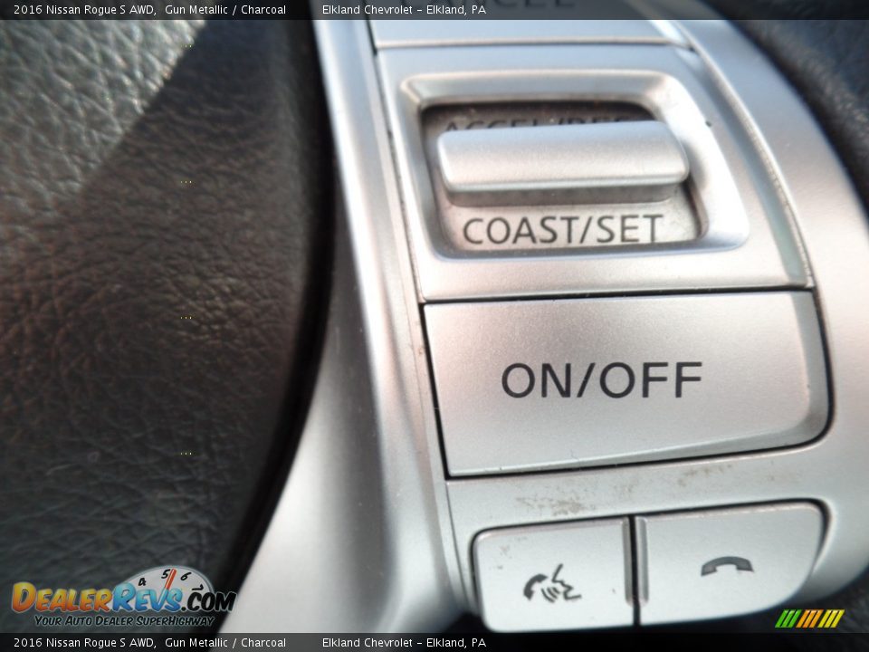 2016 Nissan Rogue S AWD Gun Metallic / Charcoal Photo #26