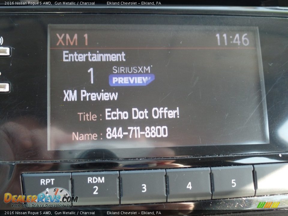 2016 Nissan Rogue S AWD Gun Metallic / Charcoal Photo #28