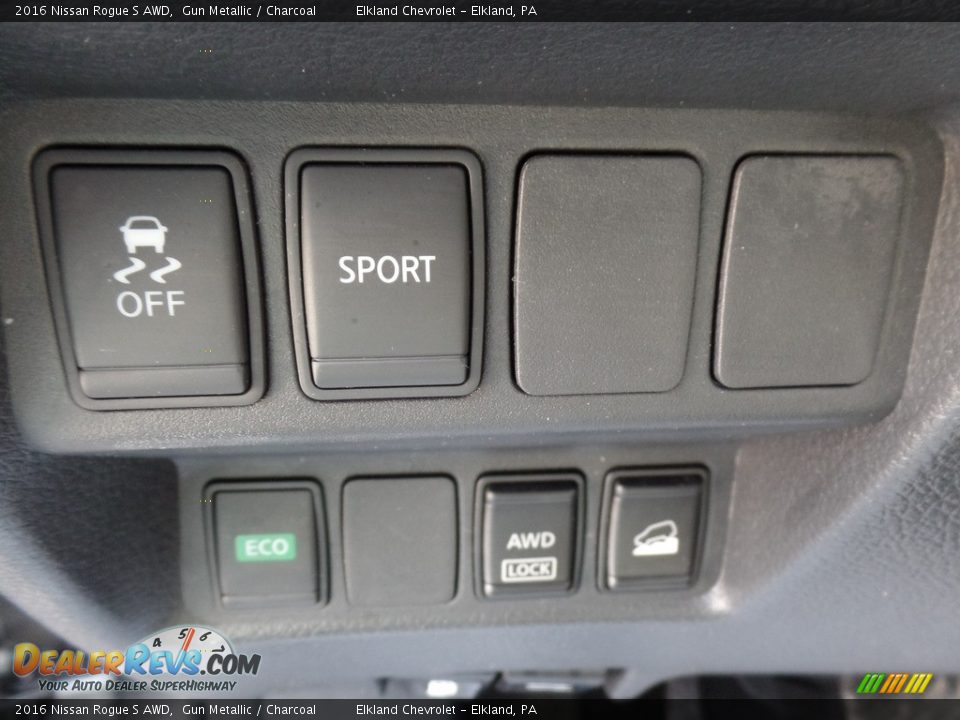 2016 Nissan Rogue S AWD Gun Metallic / Charcoal Photo #36