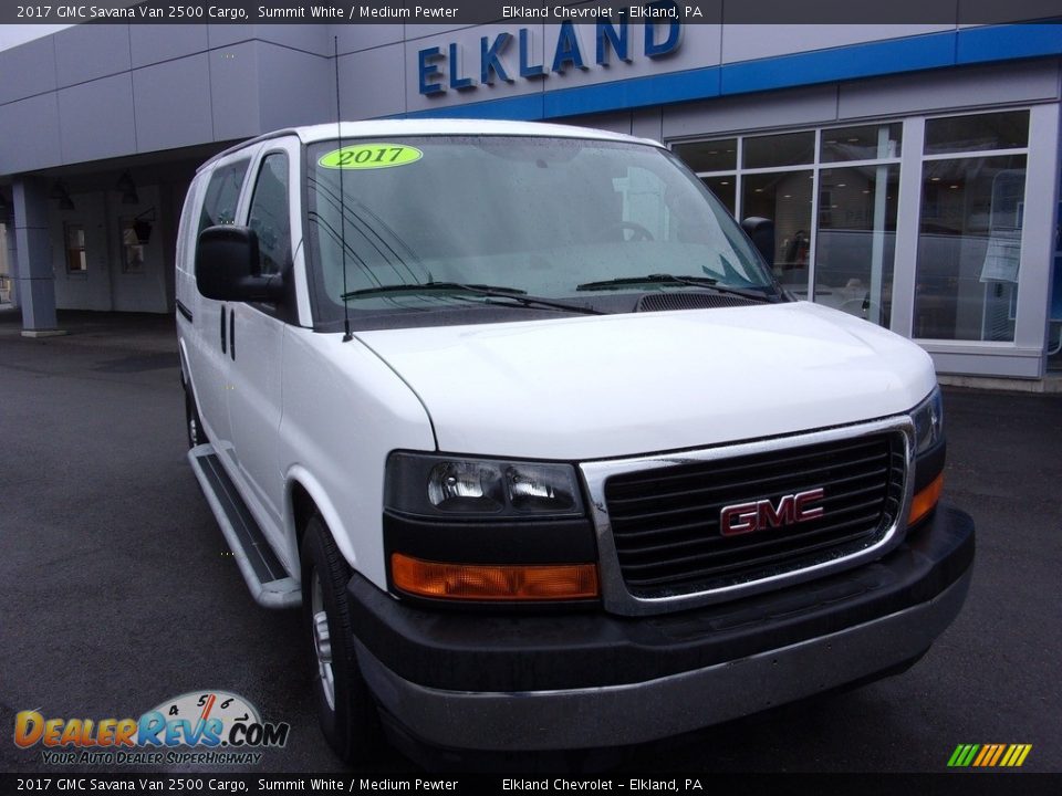 2017 GMC Savana Van 2500 Cargo Summit White / Medium Pewter Photo #3