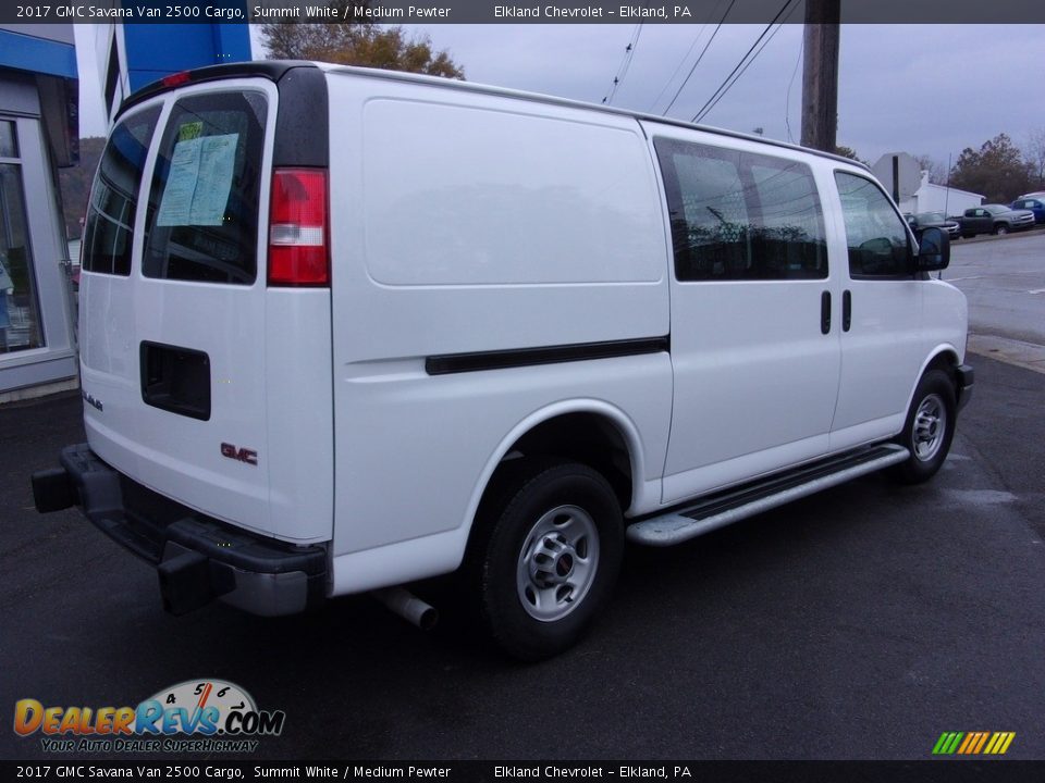 2017 GMC Savana Van 2500 Cargo Summit White / Medium Pewter Photo #5