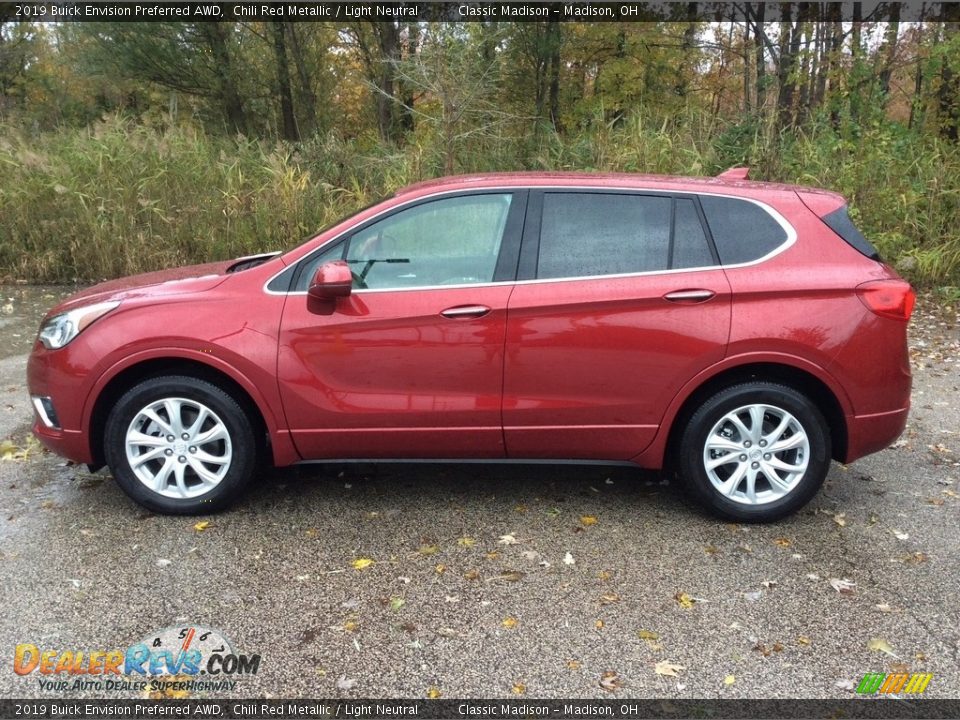 2019 Buick Envision Preferred AWD Chili Red Metallic / Light Neutral Photo #3