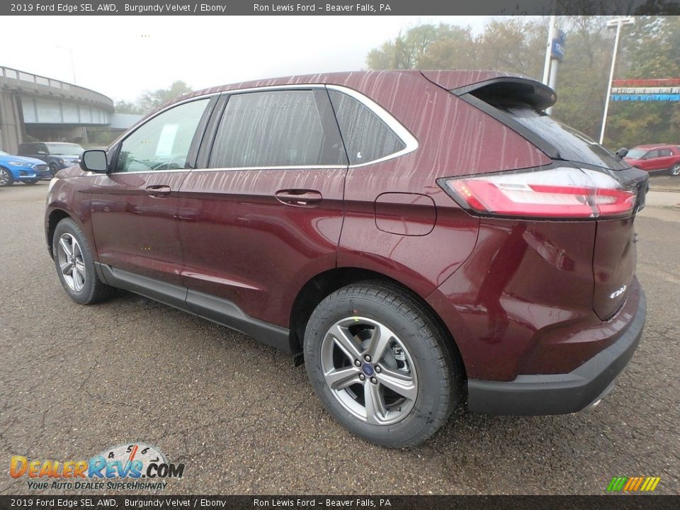 2019 Ford Edge SEL AWD Burgundy Velvet / Ebony Photo #5
