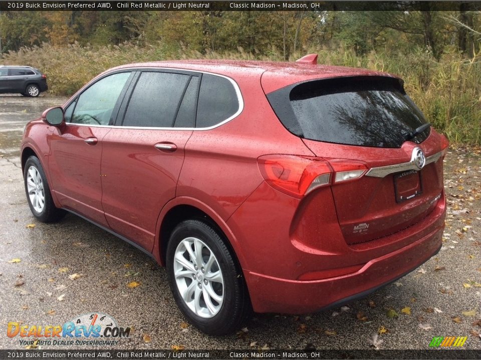 2019 Buick Envision Preferred AWD Chili Red Metallic / Light Neutral Photo #4