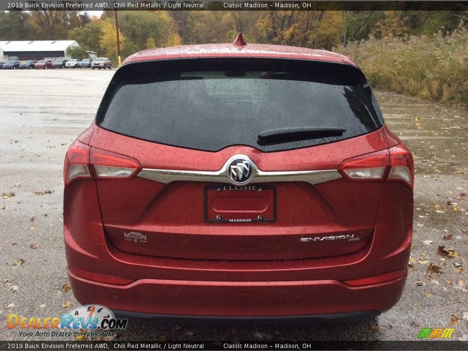 2019 Buick Envision Preferred AWD Chili Red Metallic / Light Neutral Photo #5