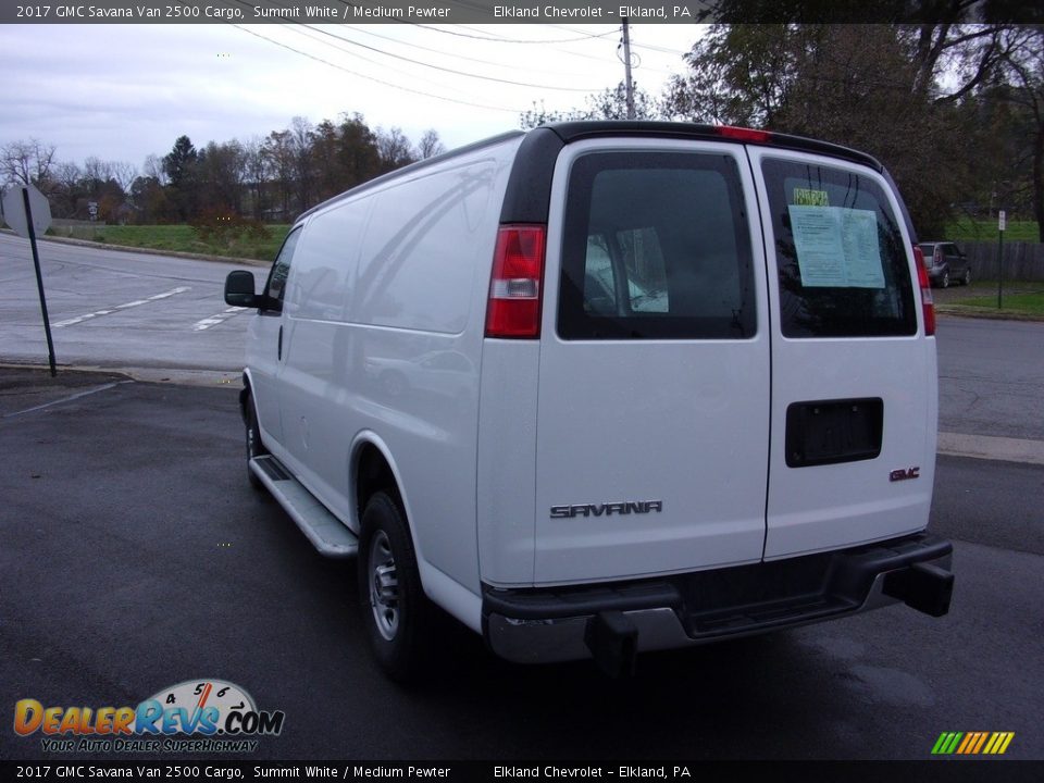 2017 GMC Savana Van 2500 Cargo Summit White / Medium Pewter Photo #12