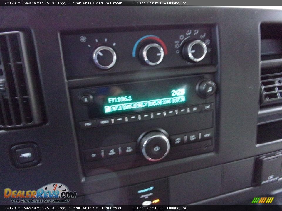 2017 GMC Savana Van 2500 Cargo Summit White / Medium Pewter Photo #21