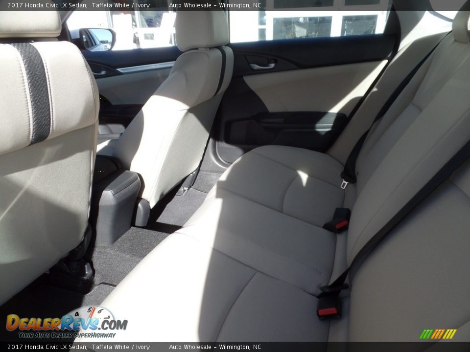 2017 Honda Civic LX Sedan Taffeta White / Ivory Photo #12
