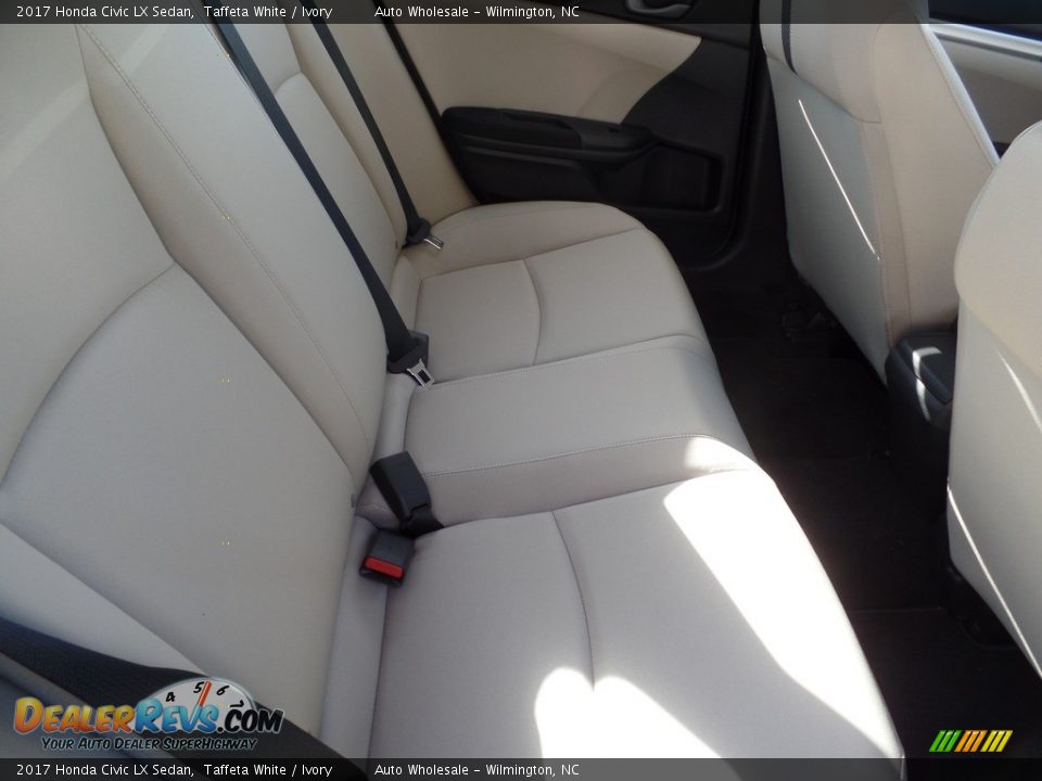 2017 Honda Civic LX Sedan Taffeta White / Ivory Photo #14