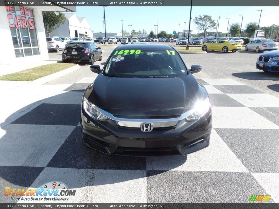 2017 Honda Civic LX Sedan Crystal Black Pearl / Black Photo #2