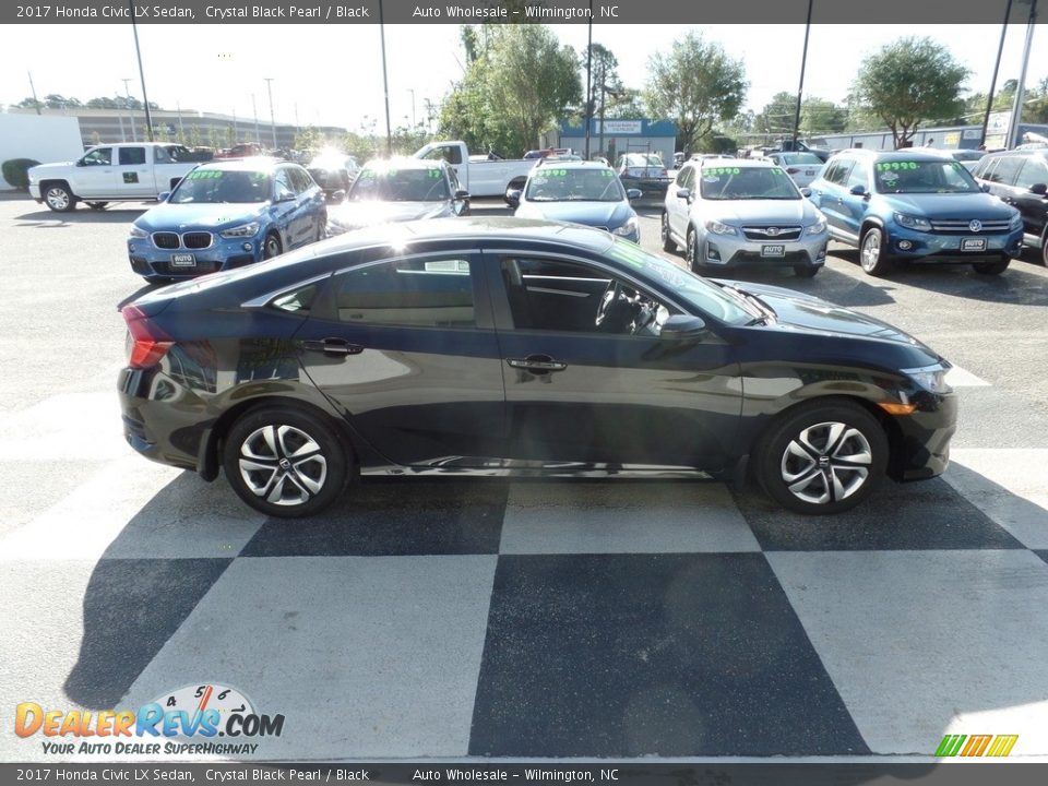 2017 Honda Civic LX Sedan Crystal Black Pearl / Black Photo #3