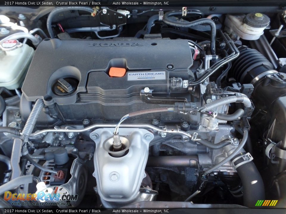 2017 Honda Civic LX Sedan Crystal Black Pearl / Black Photo #6