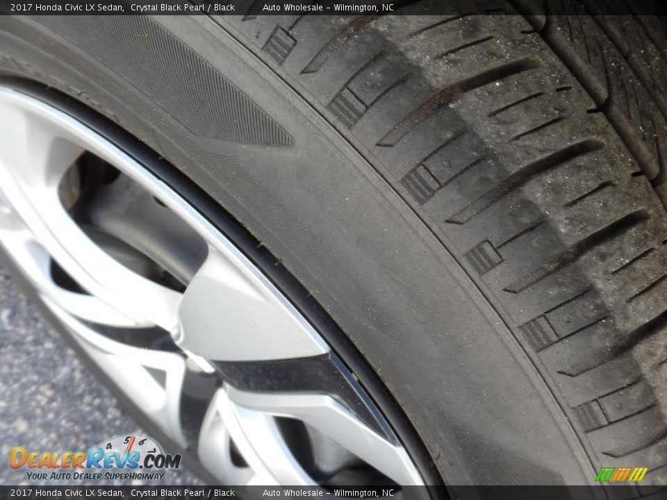 2017 Honda Civic LX Sedan Crystal Black Pearl / Black Photo #8