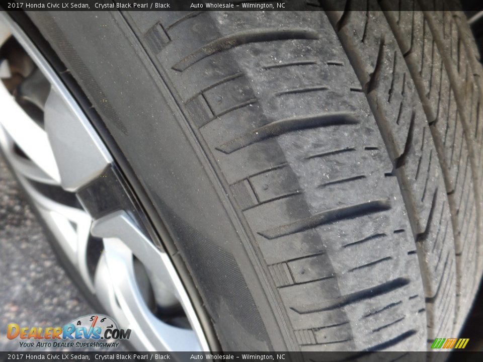 2017 Honda Civic LX Sedan Crystal Black Pearl / Black Photo #9