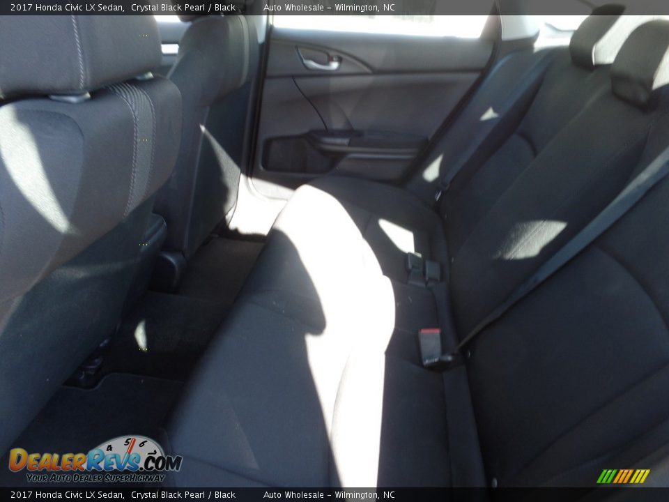 2017 Honda Civic LX Sedan Crystal Black Pearl / Black Photo #12