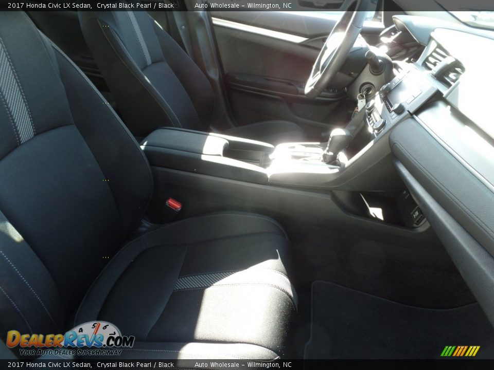 2017 Honda Civic LX Sedan Crystal Black Pearl / Black Photo #13