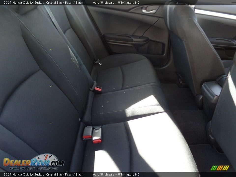 2017 Honda Civic LX Sedan Crystal Black Pearl / Black Photo #14