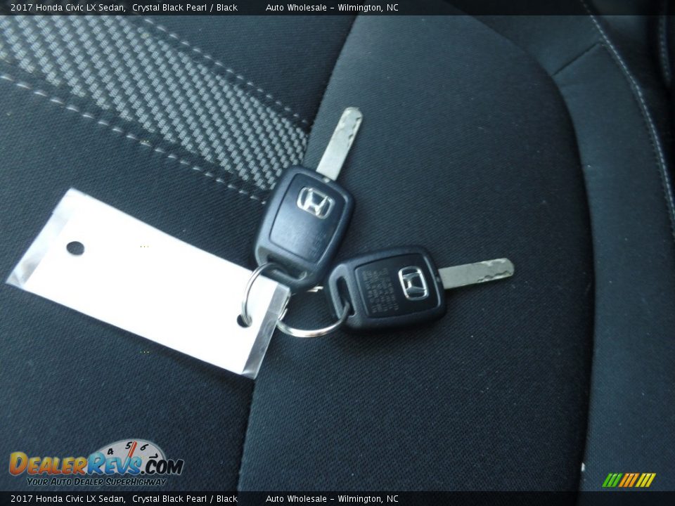 2017 Honda Civic LX Sedan Crystal Black Pearl / Black Photo #20