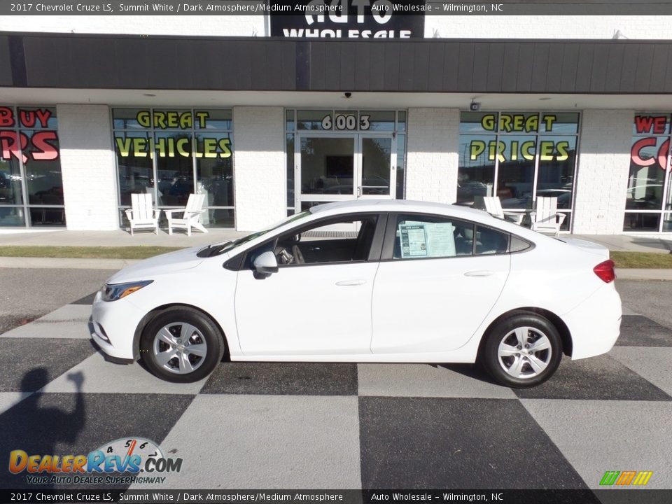 2017 Chevrolet Cruze LS Summit White / Dark Atmosphere/Medium Atmosphere Photo #1