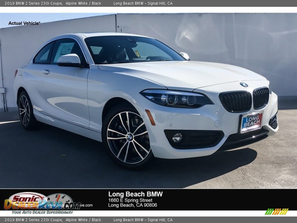 2019 BMW 2 Series 230i Coupe Alpine White / Black Photo #1