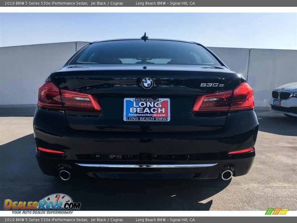 2019 BMW 5 Series 530e iPerformance Sedan Jet Black / Cognac Photo #3
