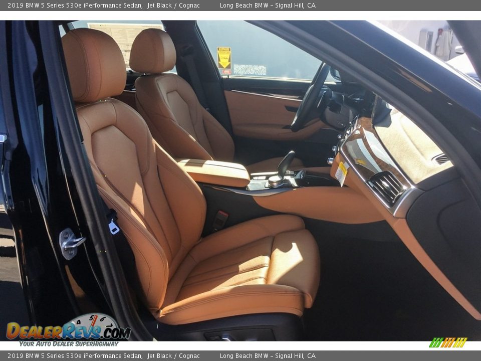 2019 BMW 5 Series 530e iPerformance Sedan Jet Black / Cognac Photo #5
