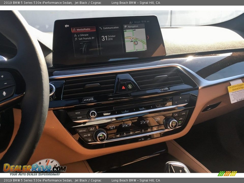2019 BMW 5 Series 530e iPerformance Sedan Jet Black / Cognac Photo #6