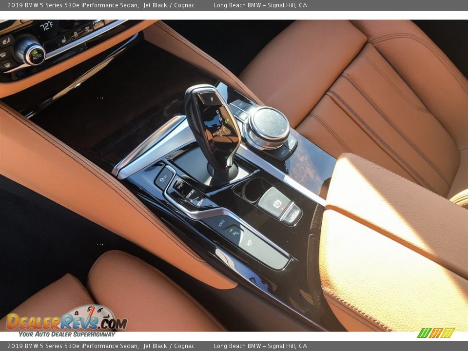 2019 BMW 5 Series 530e iPerformance Sedan Jet Black / Cognac Photo #7