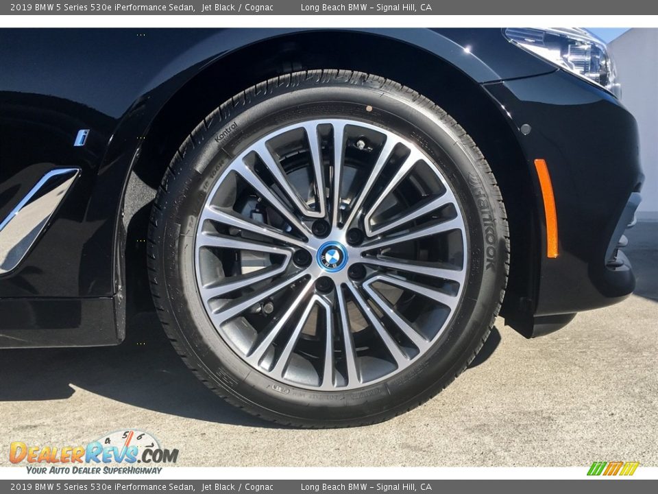 2019 BMW 5 Series 530e iPerformance Sedan Jet Black / Cognac Photo #9