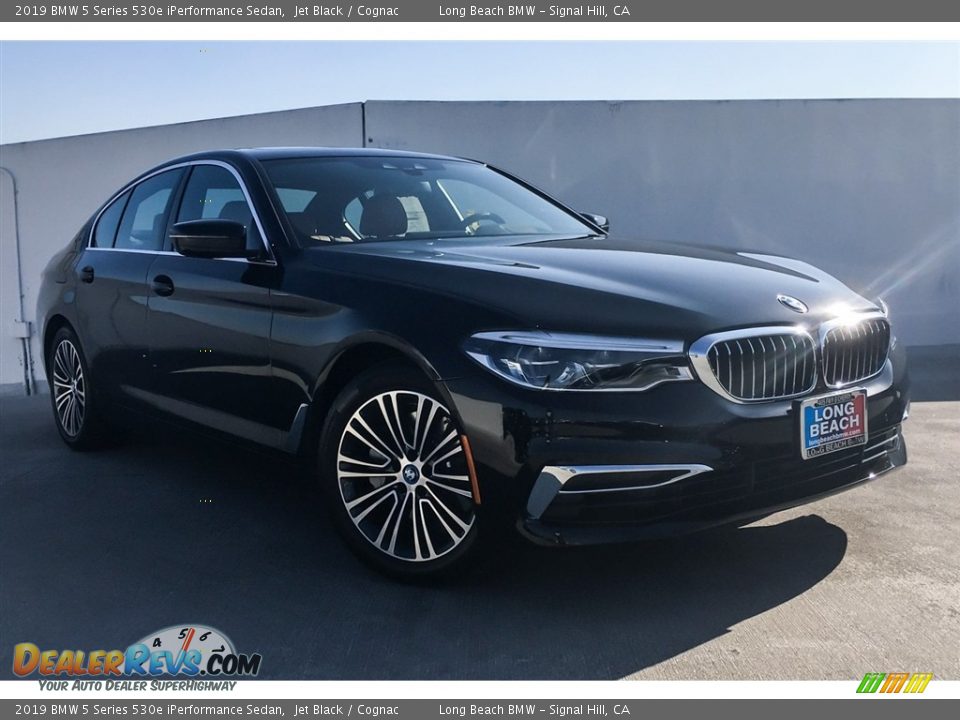 2019 BMW 5 Series 530e iPerformance Sedan Jet Black / Cognac Photo #12