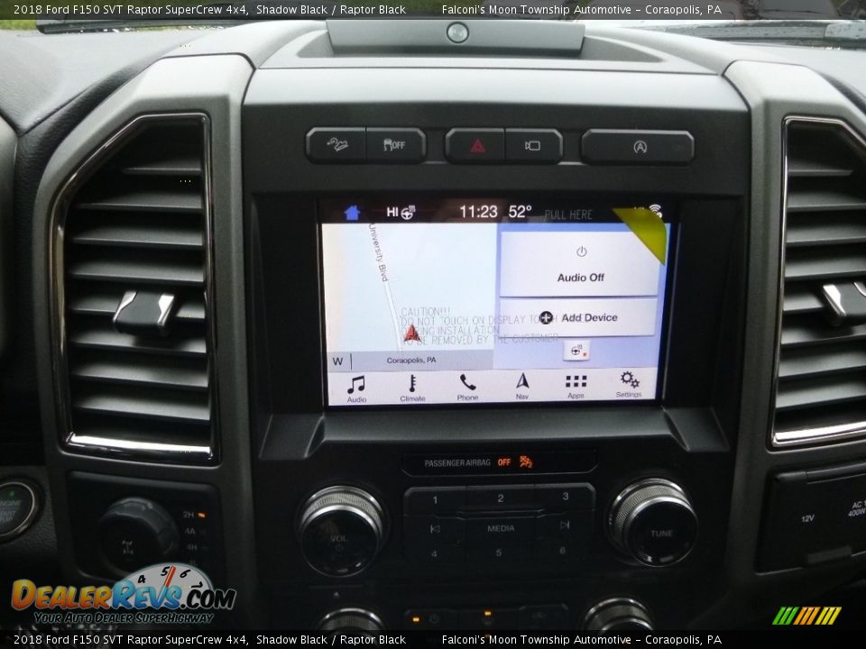 2018 Ford F150 SVT Raptor SuperCrew 4x4 Shadow Black / Raptor Black Photo #14