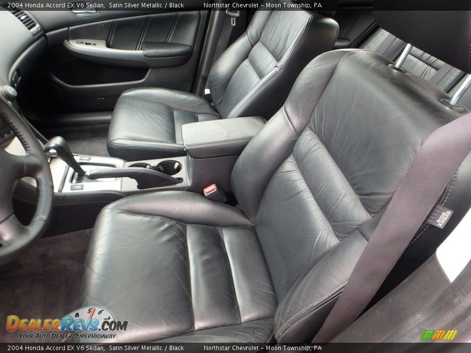 2004 Honda Accord EX V6 Sedan Satin Silver Metallic / Black Photo #8
